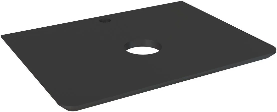 Столешница Aquanet Эмбер 60 черный матовый