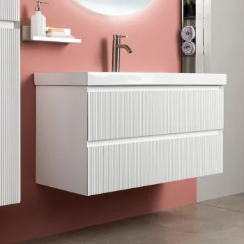 Тумба под раковину Aquanet Альтера 100 белый матовый