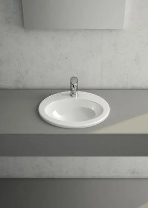 S20 Накладная раковина 43 см белая VITRA 5466B003-0001 в магазинах СантехГид