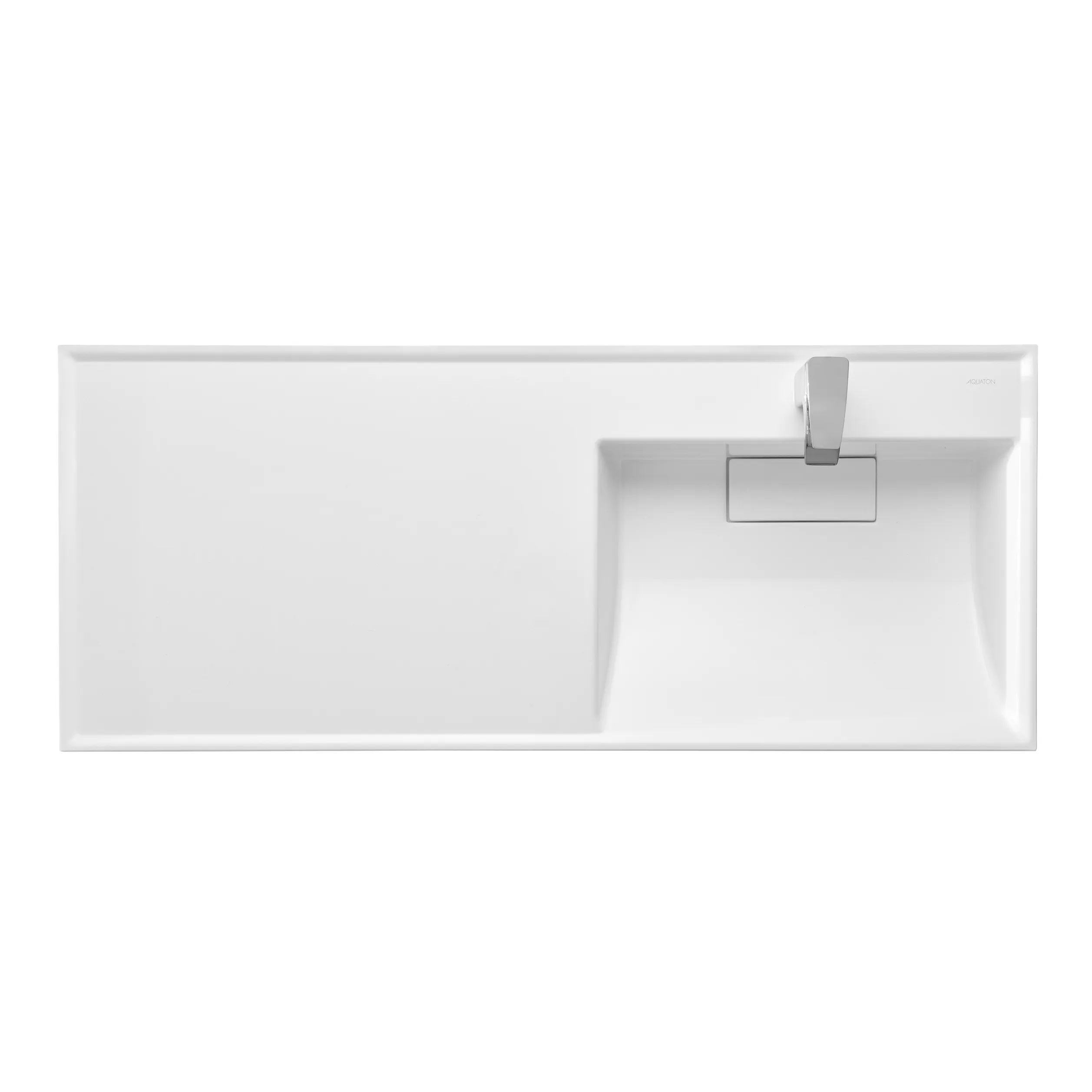 Раковина AQUATON Лондри 1200 белая правая 1A72243KLH010 в магазинах СантехГид