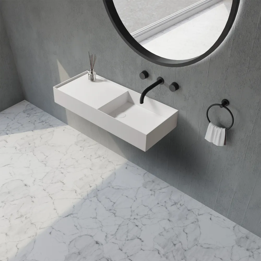 Раковина подвесная ABBER Stein AS2648 белая матовая в магазинах СантехГид