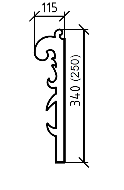 Ножки AJUR nova золото, h25 (пара)