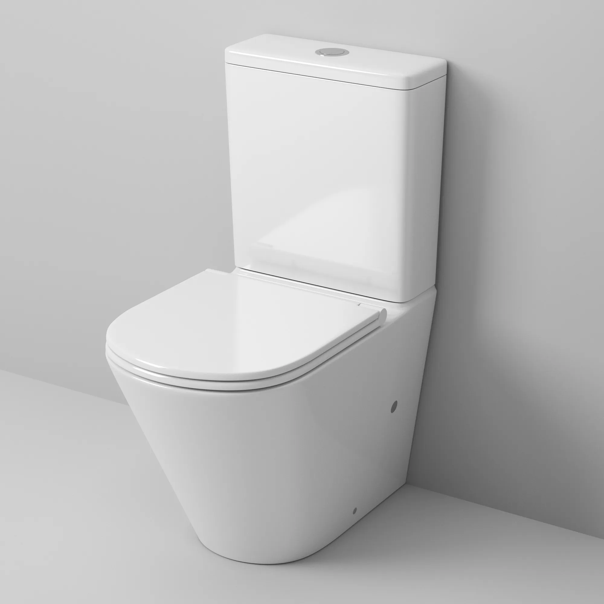 Унитаз напольный Grossman (605х380х825) безободковый,белый с тонкой крышкой,микролифт,2 мес GR-4450S