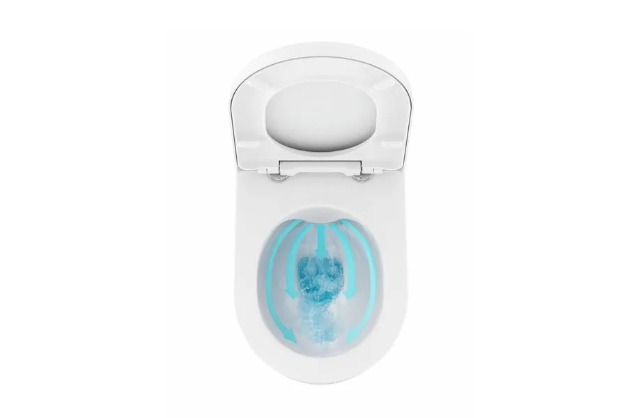 Унитаз подвесной Ravak Uni Chrome RimOff безободковый, без сиденья, белый () X01535