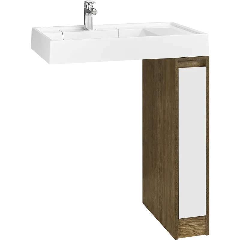 Тумба под раковину Aquaton Лондри 80 без фасада, Дуб Кантри () 1A267101LHDY0