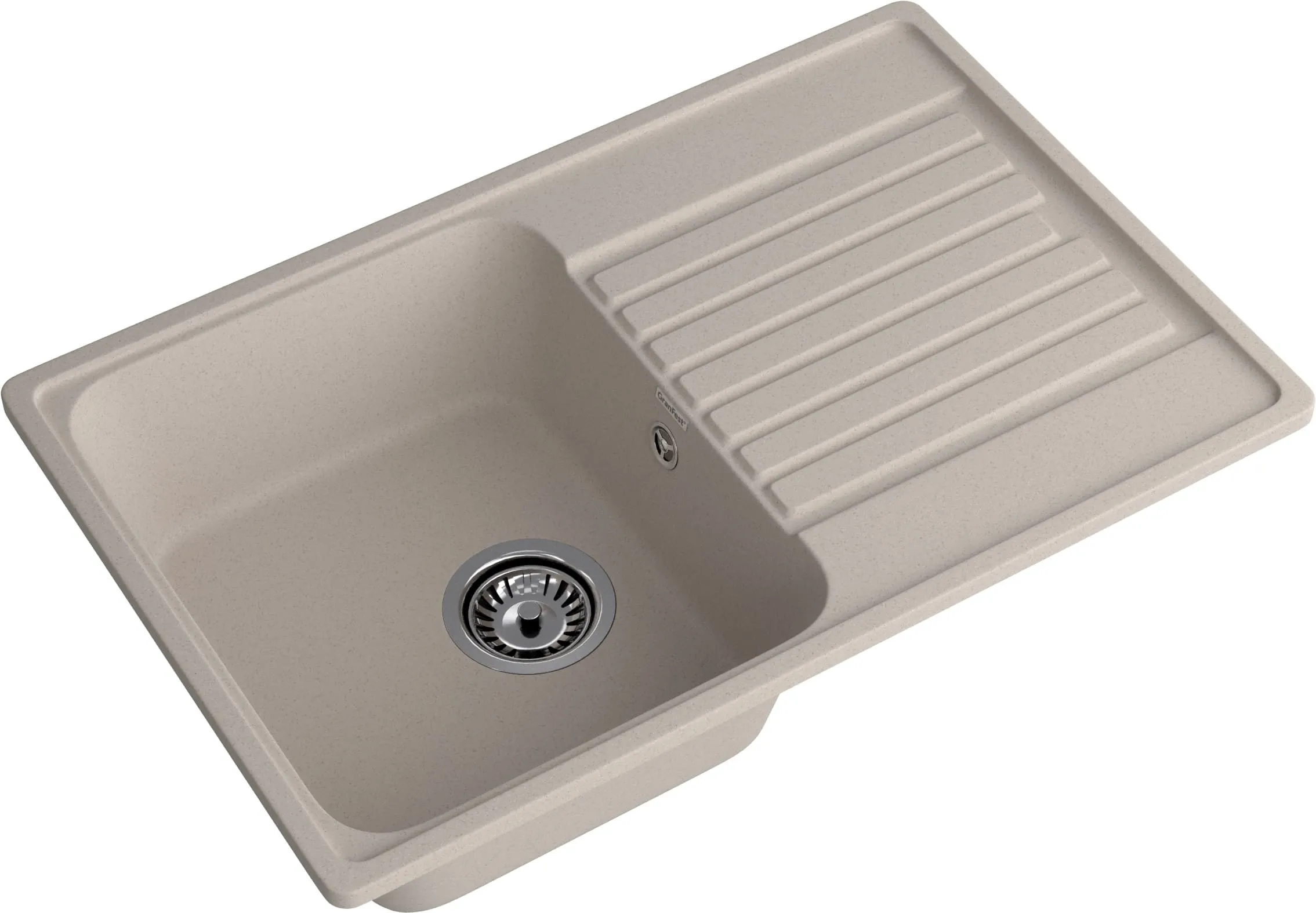 GranFest QUARZ (ECO-78) Мойка чаша+кр 740*480 (песок)