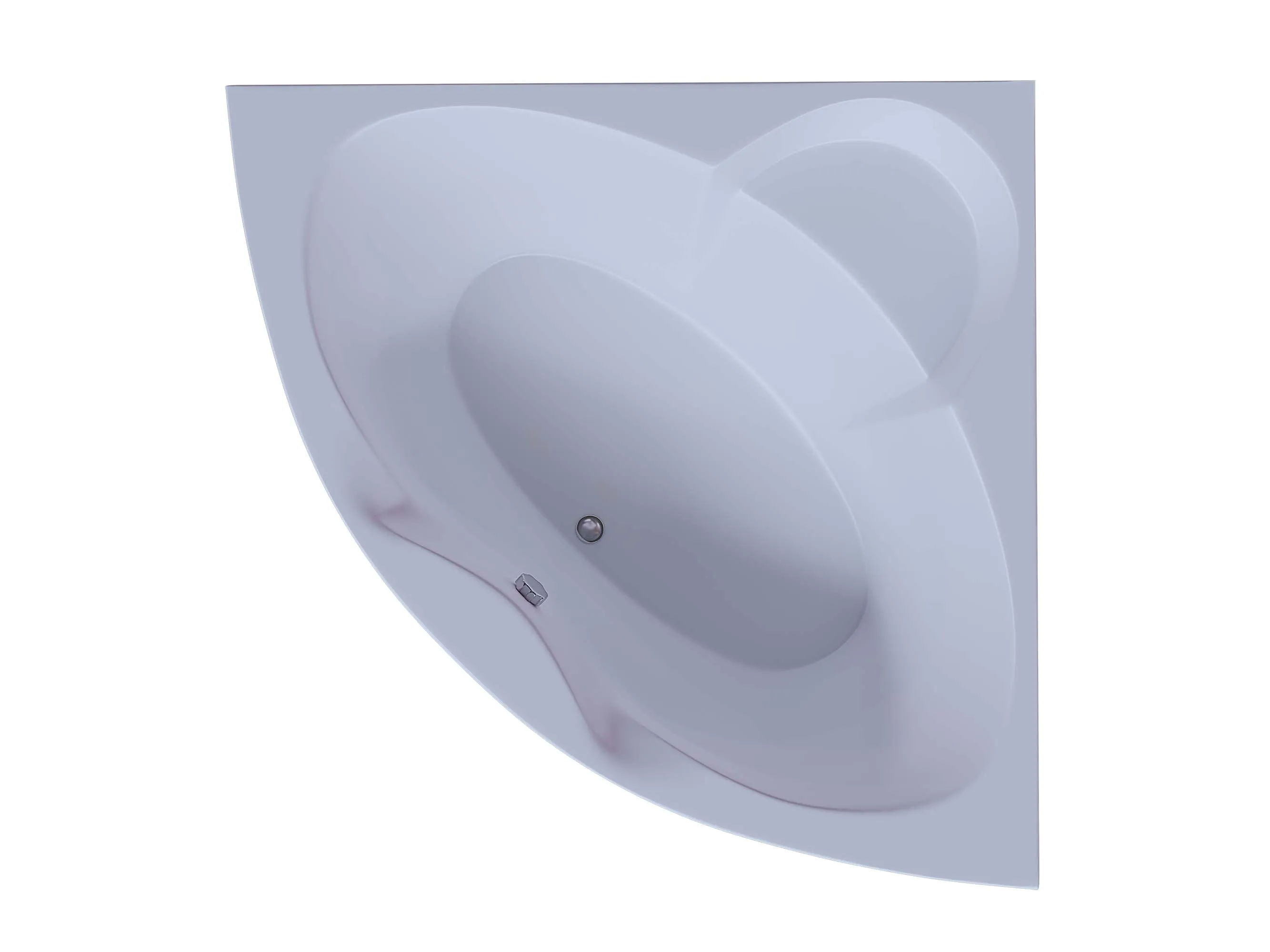 Ванна акриловая асимметричная Aquatek Поларис-1 140x140 (вклеенный каркас)