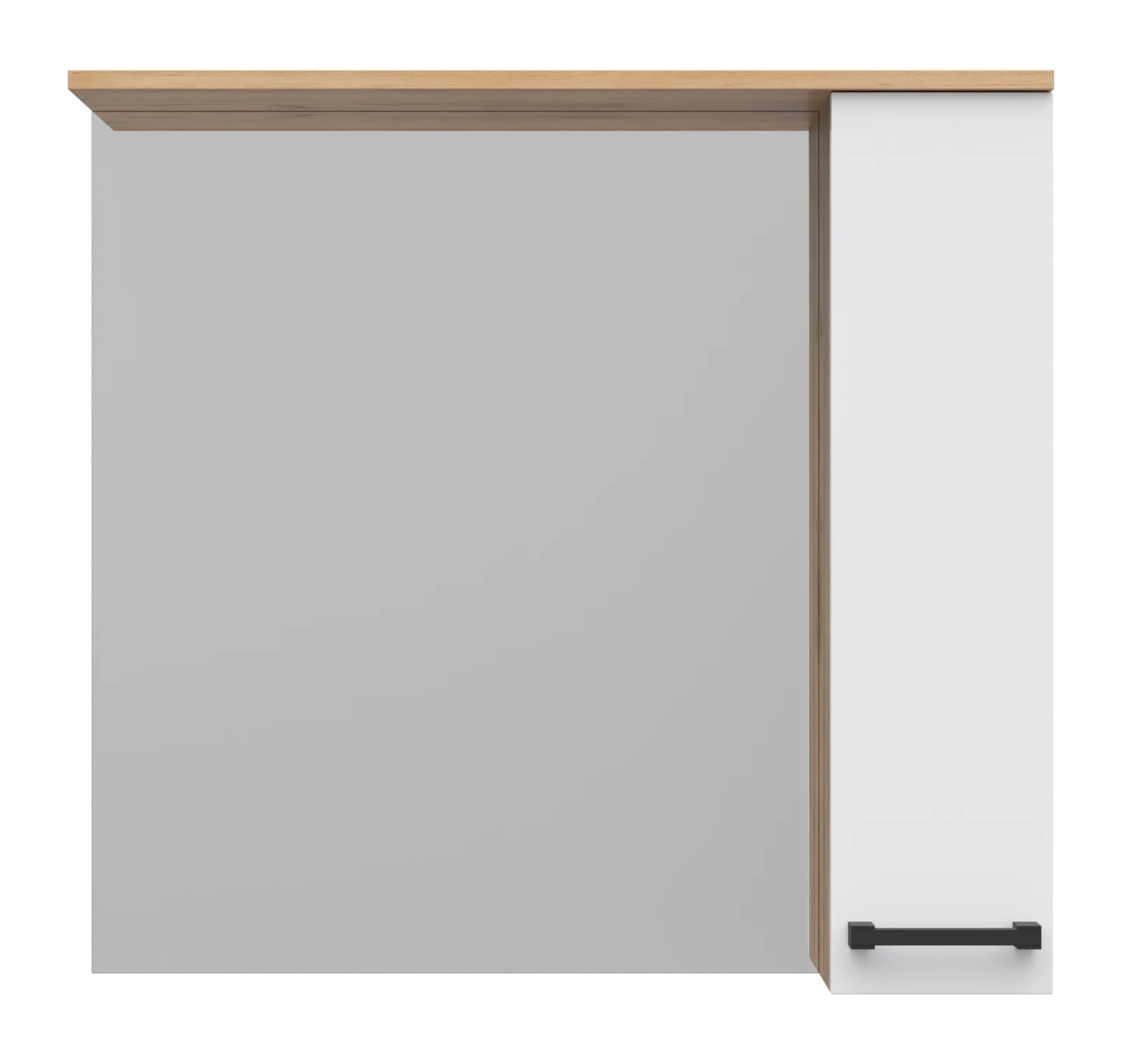 Зеркало Крафт - 80 с 1 шкаф. правый Misty