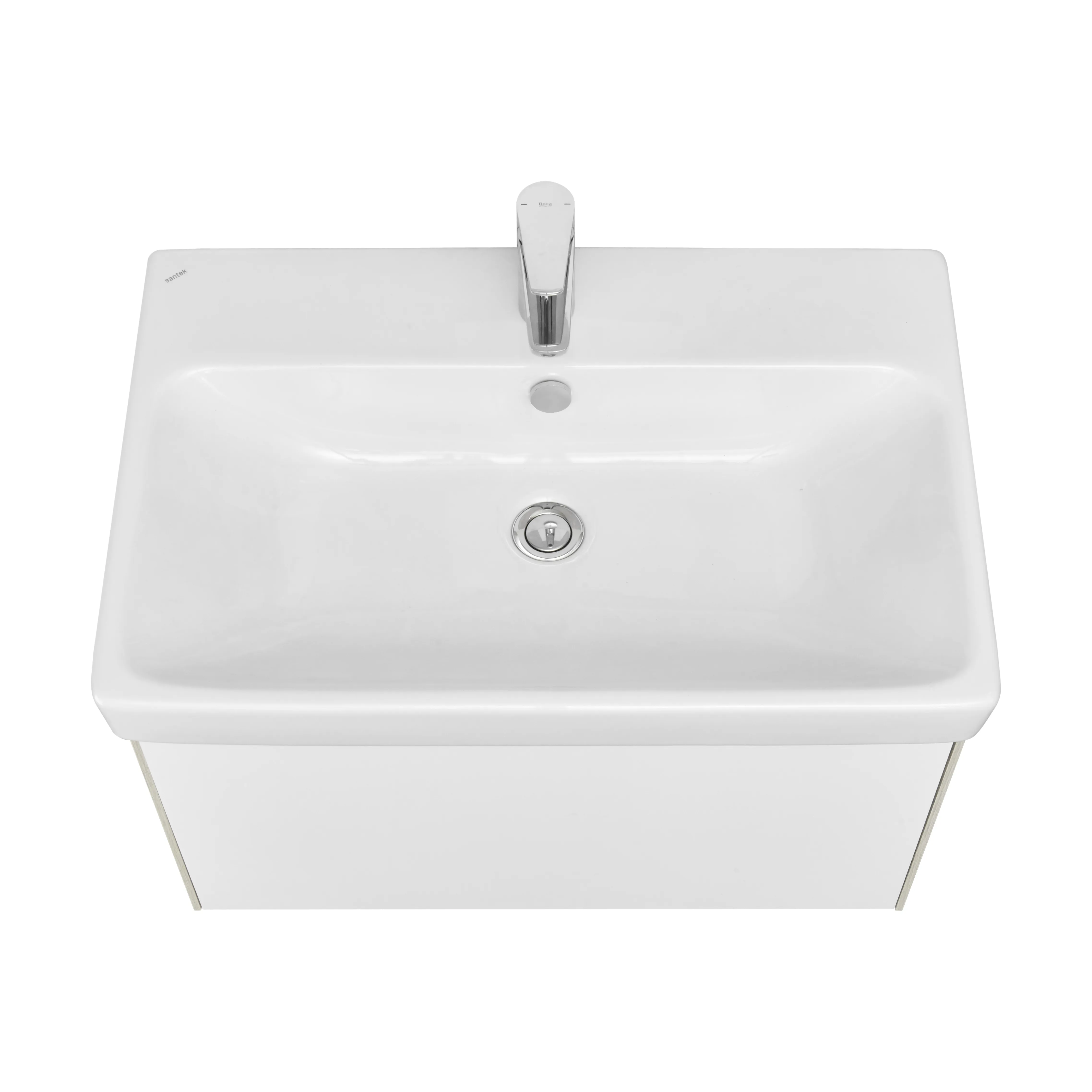 Тумба под раковину AQUATON Асти 70 белый глянец, ясень шимо 1A263001AXD70