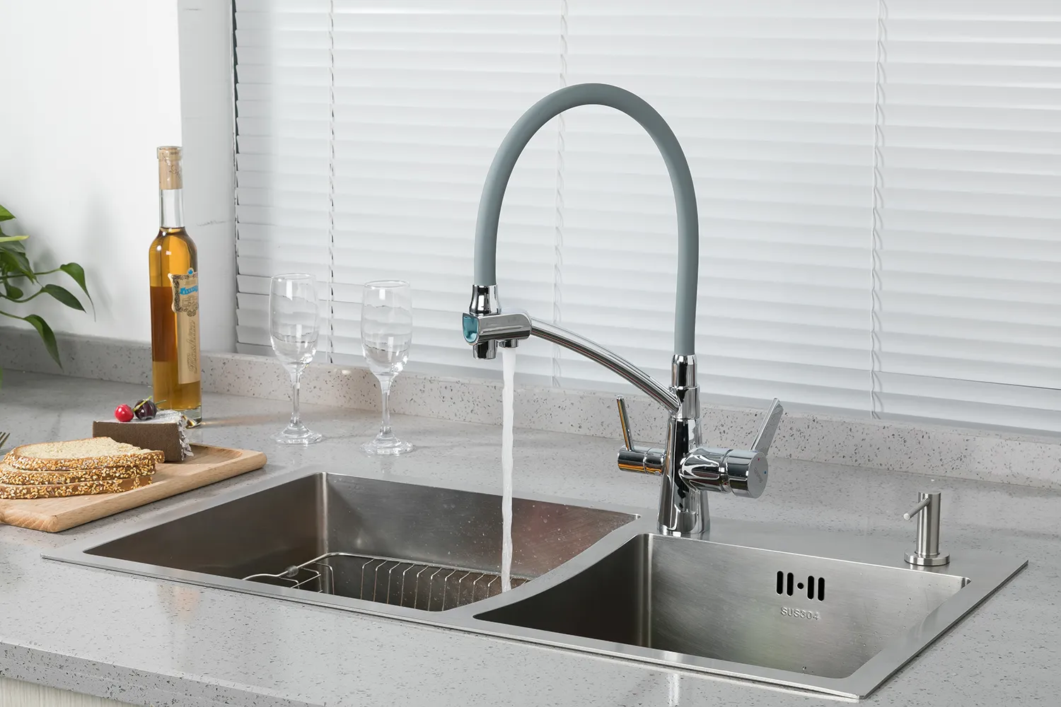 Смеситель для кухни с фильтром питьевой воды GAPPO G4398-17