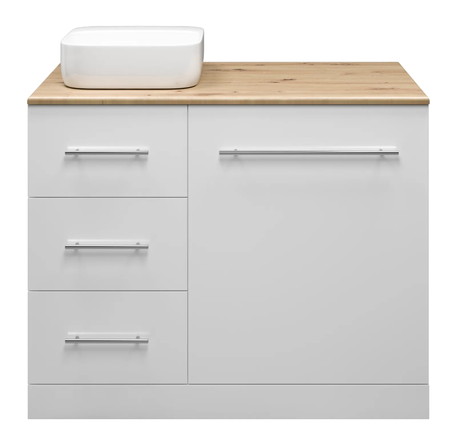 Тумба Misty Респект 110 под стиральную машину левая