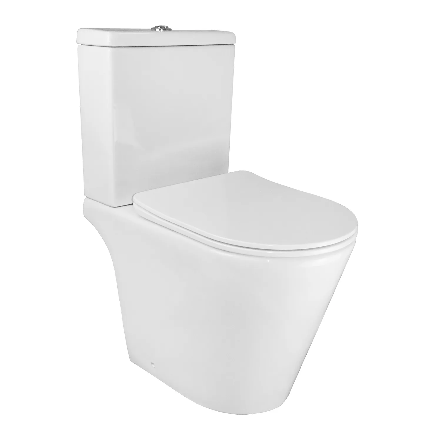 Унитаз-компакт Azario Flin 365х590х790 напольный, безободковый с быстросъемным сиденьем микролифт () AZ-1363C