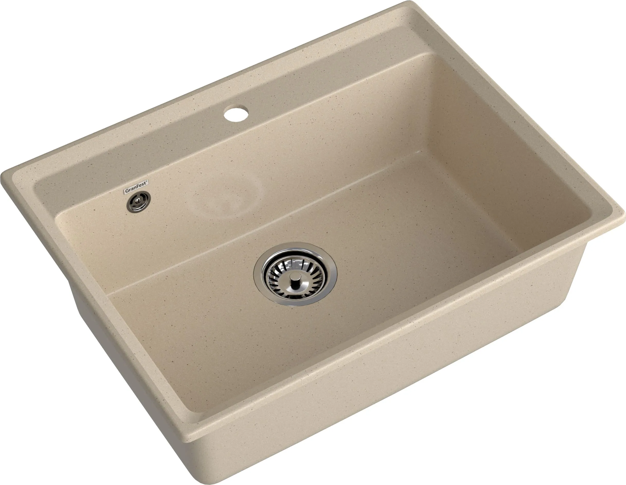 GRANFEST Мойка композит LEVEL, GF-LV-660, чаша 660*500, кашемир