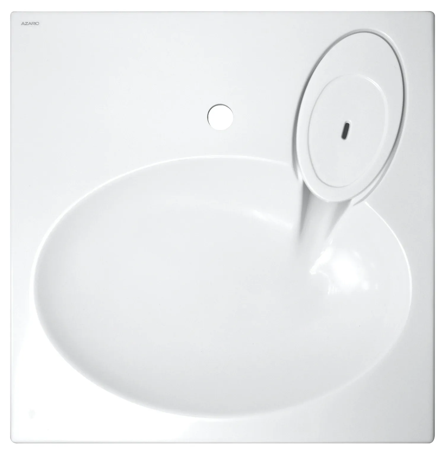 Раковина подвесная AZARIO Elegance 592х59290 литьевой мрамор, белая (CS00078300) в магазинах СантехГид