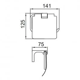Бумагодержатель хром FRAP F30603