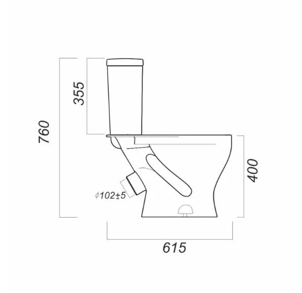Унитаз-компакт Sanita Эталон Комфорт с сиденьем ETLSACC01030713