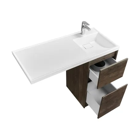 Тумба под раковину Aquaton Лондри 40 без фасада, дуб Кантри () 1A267001LHDY0