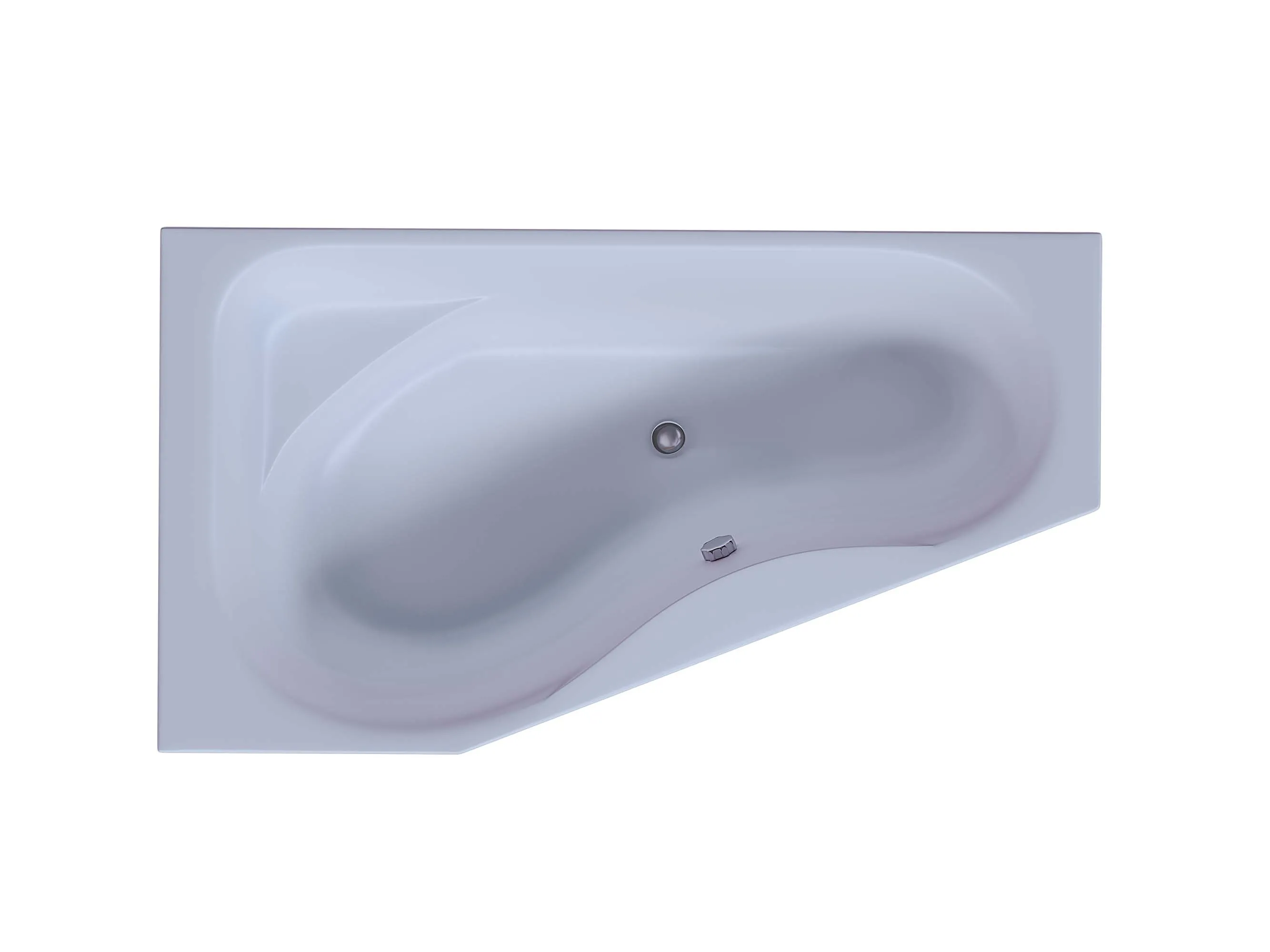 Акриловая ванна Aquatek Медея 170x95 асимметричная, левая, с каркасом и экраном, без гидромассажа