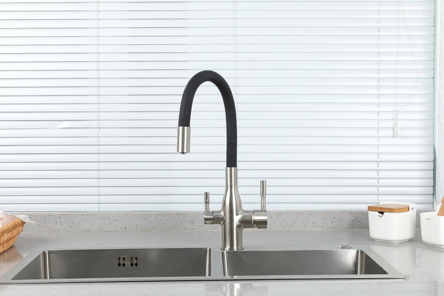 Смеситель для кухни фильтр хром FRAP F4396-5