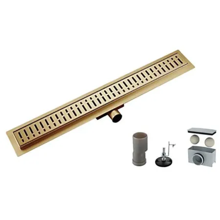 Трап из нержавеющей стали 70*700 золото GAPPO G87007-33