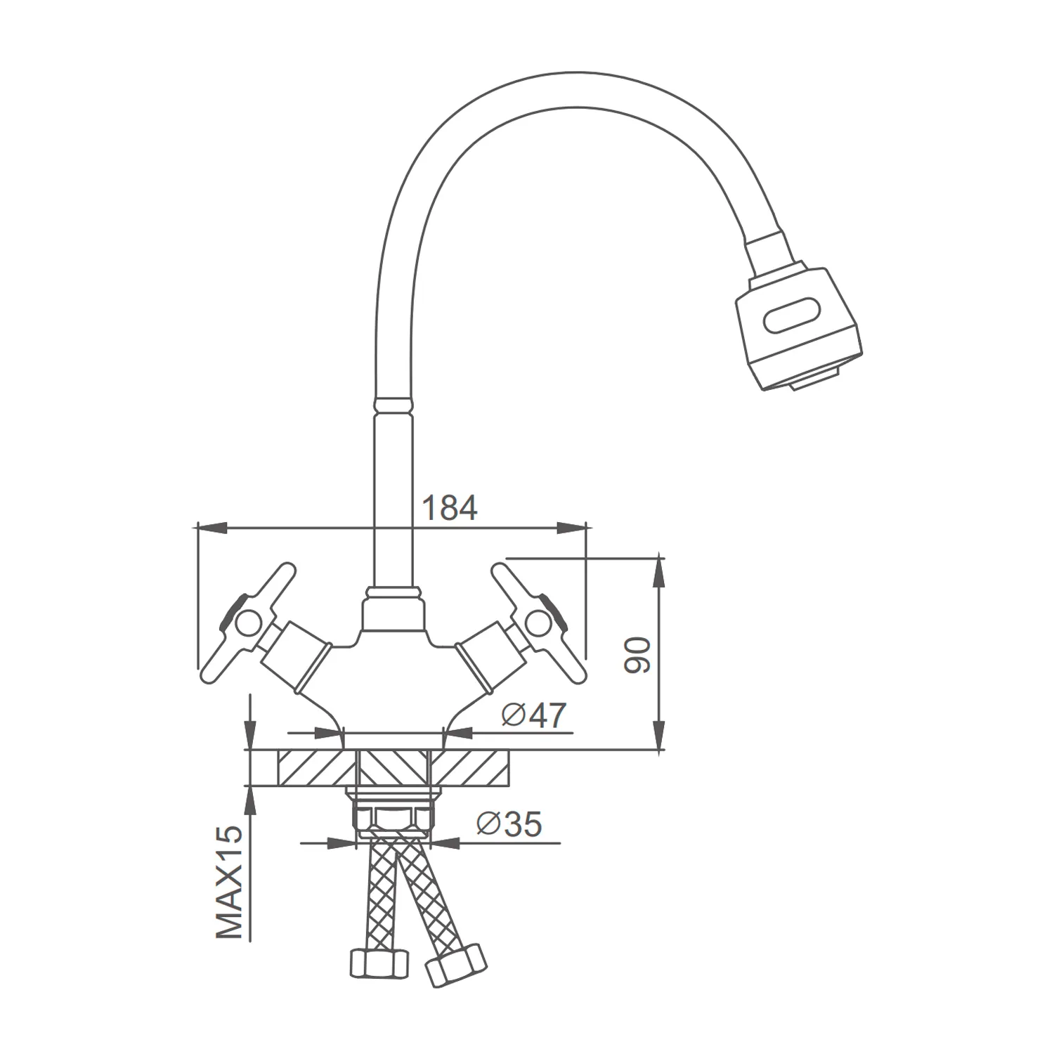 Смеситель Splenka для кухни S80.43