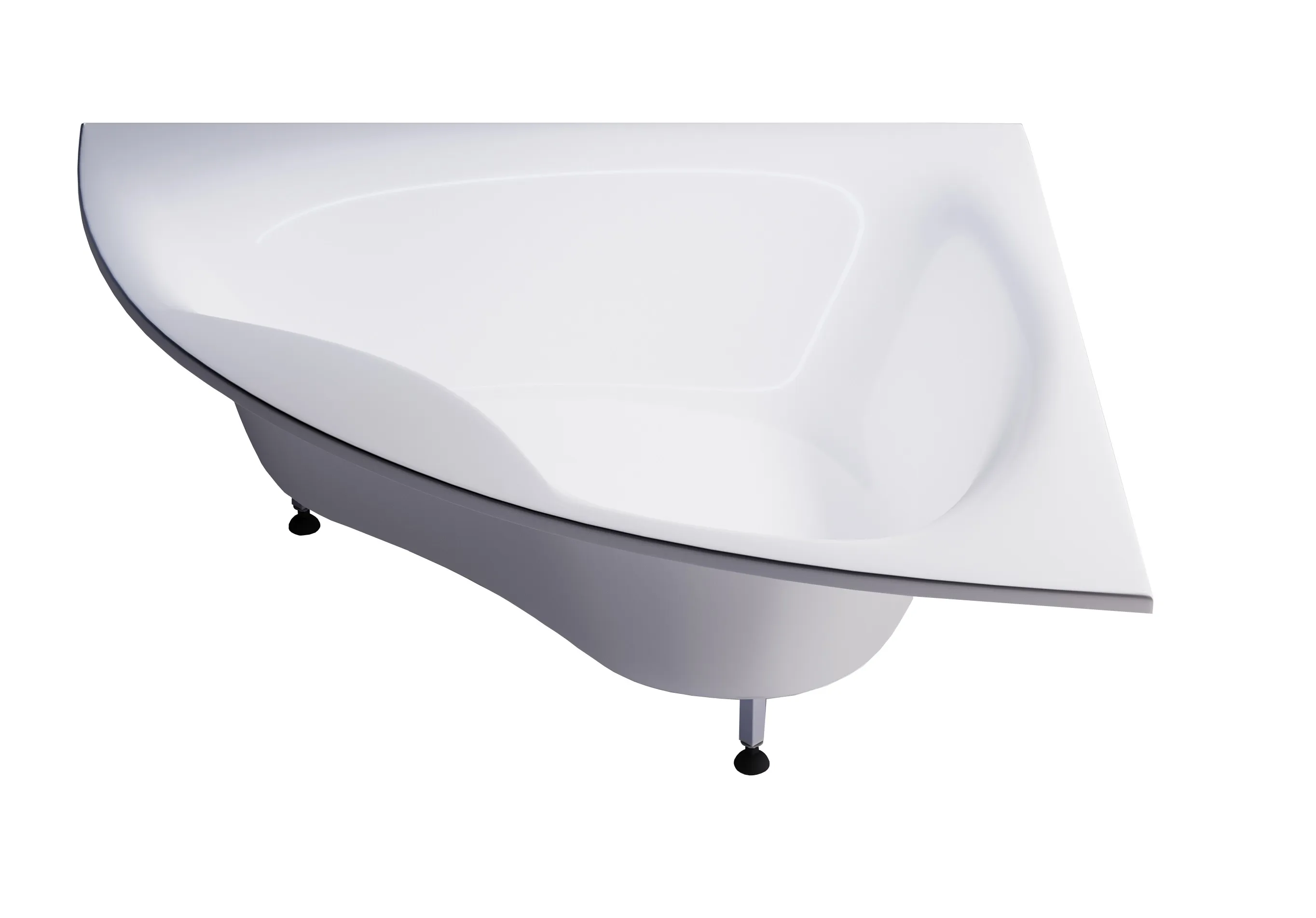 Ванна ВИЕНА пустая, литой мрамор 1500х1500