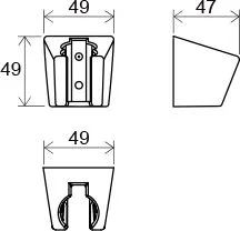 Держатель пластиковый Ravak 612.00, X07P345