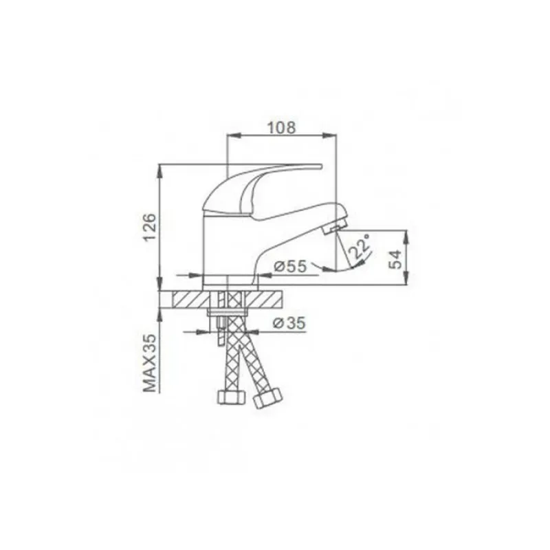 Смеситель для раковины FRAP F1002-B