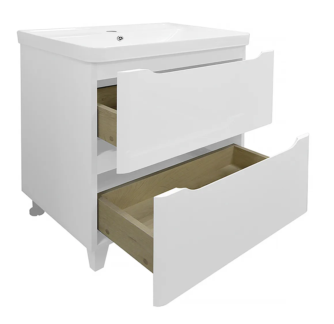 Комплект Тумба Azario LOTOS 80/2 Н 820х475х835 напольная с раковиной Monte 80 () CS00081987