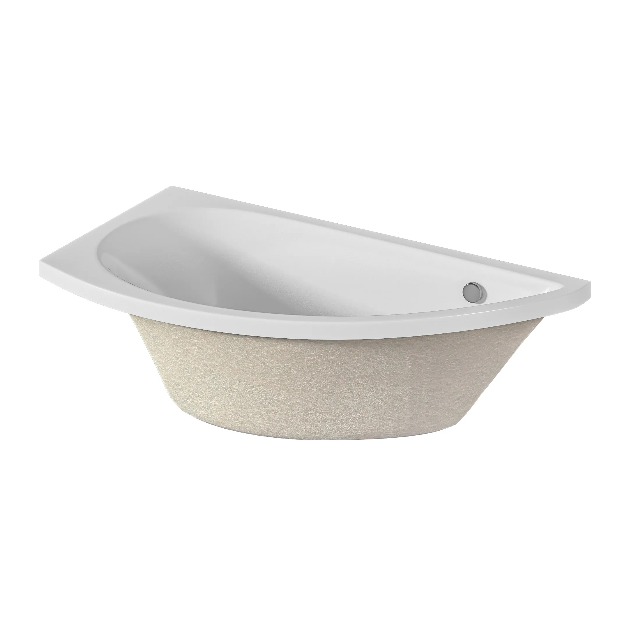 Ванна акриловая 1Marka PICCOLO 150х75 Асимметричная белая Левая 01пк1770л