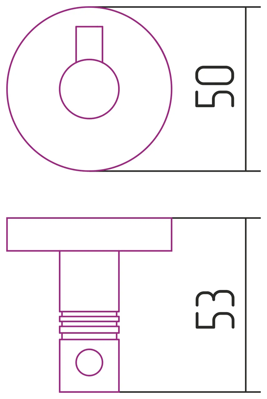 Вешалка КАНЬОН - 1 крючок / L 50 (Золото)