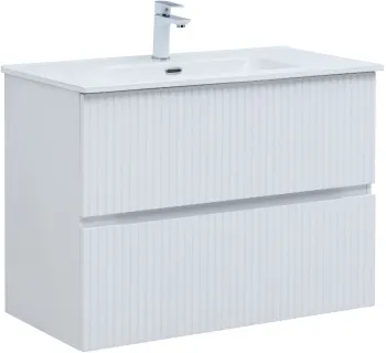 Тумба под раковину Aquanet Джейн 90 белый матовый