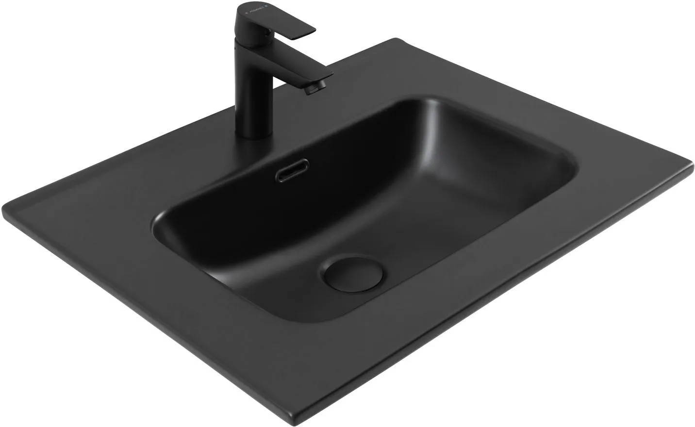 Раковина Aquanet Flat 60 черная матовая