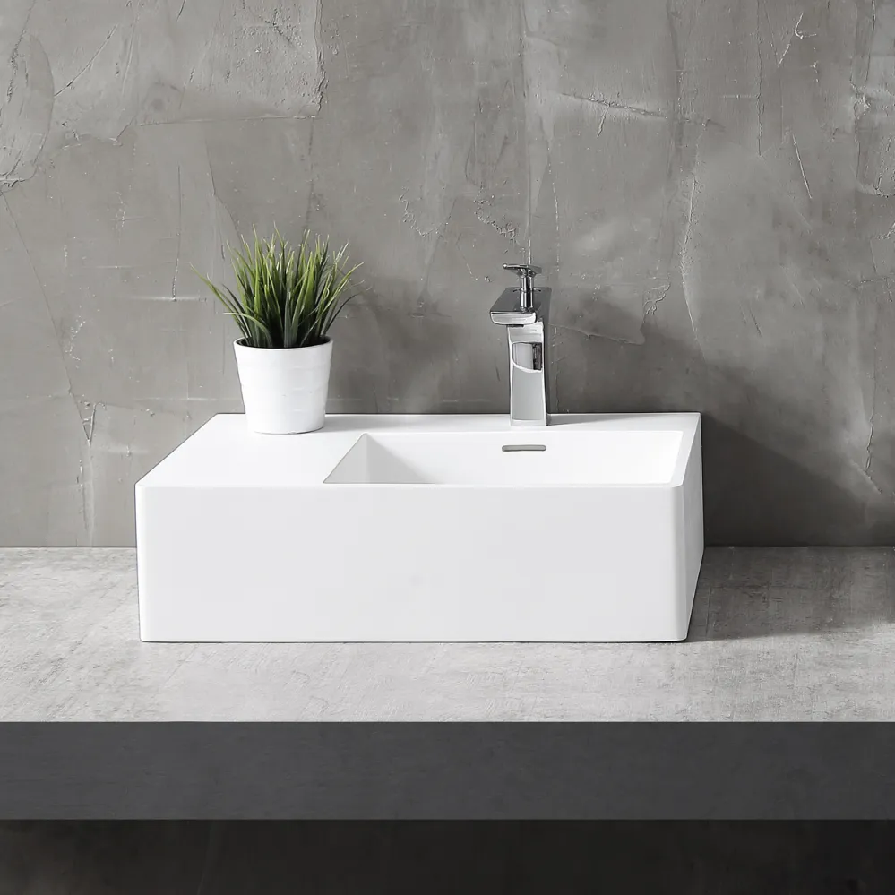 Раковина подвесная ABBER Stein AS2644 R белая матовая в магазинах СантехГид