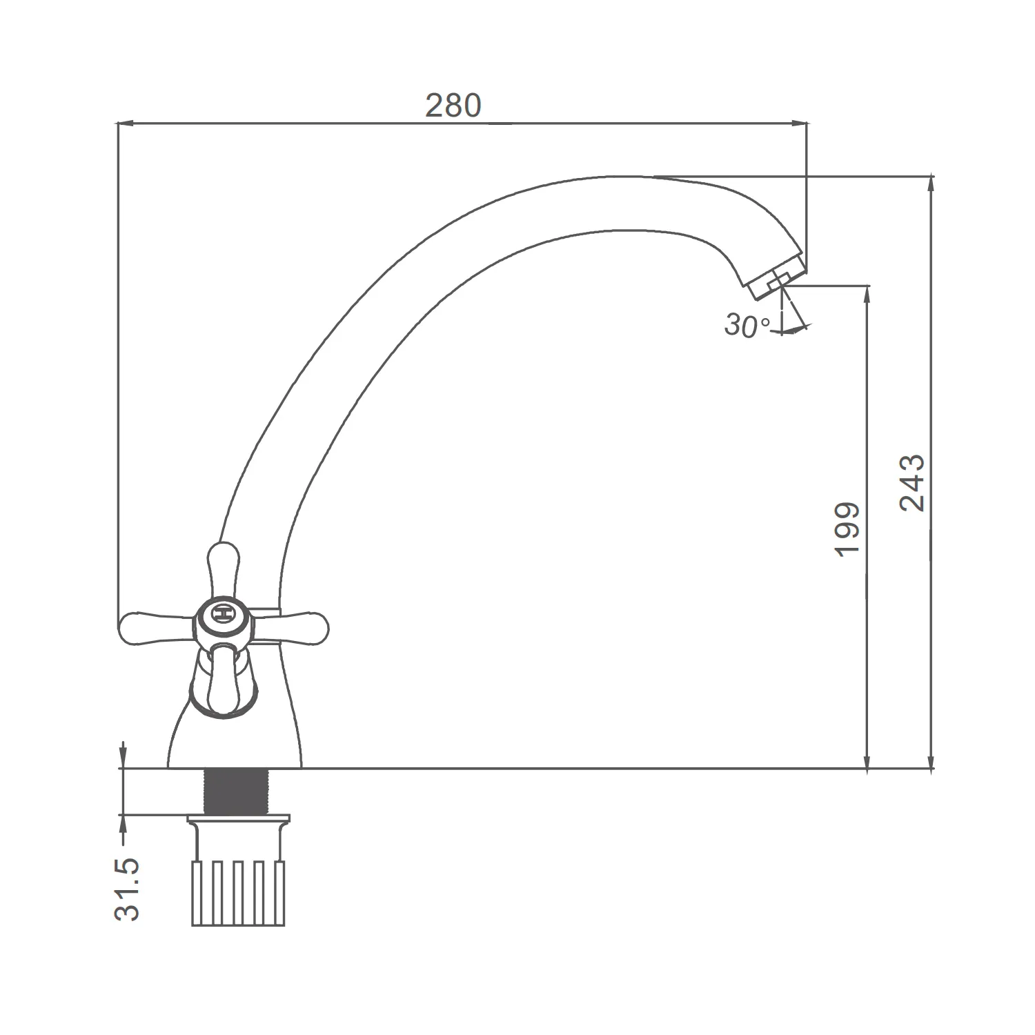 Смеситель Prohanss для кухни P10.40