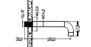 Излив FUSION Nickel Brush 