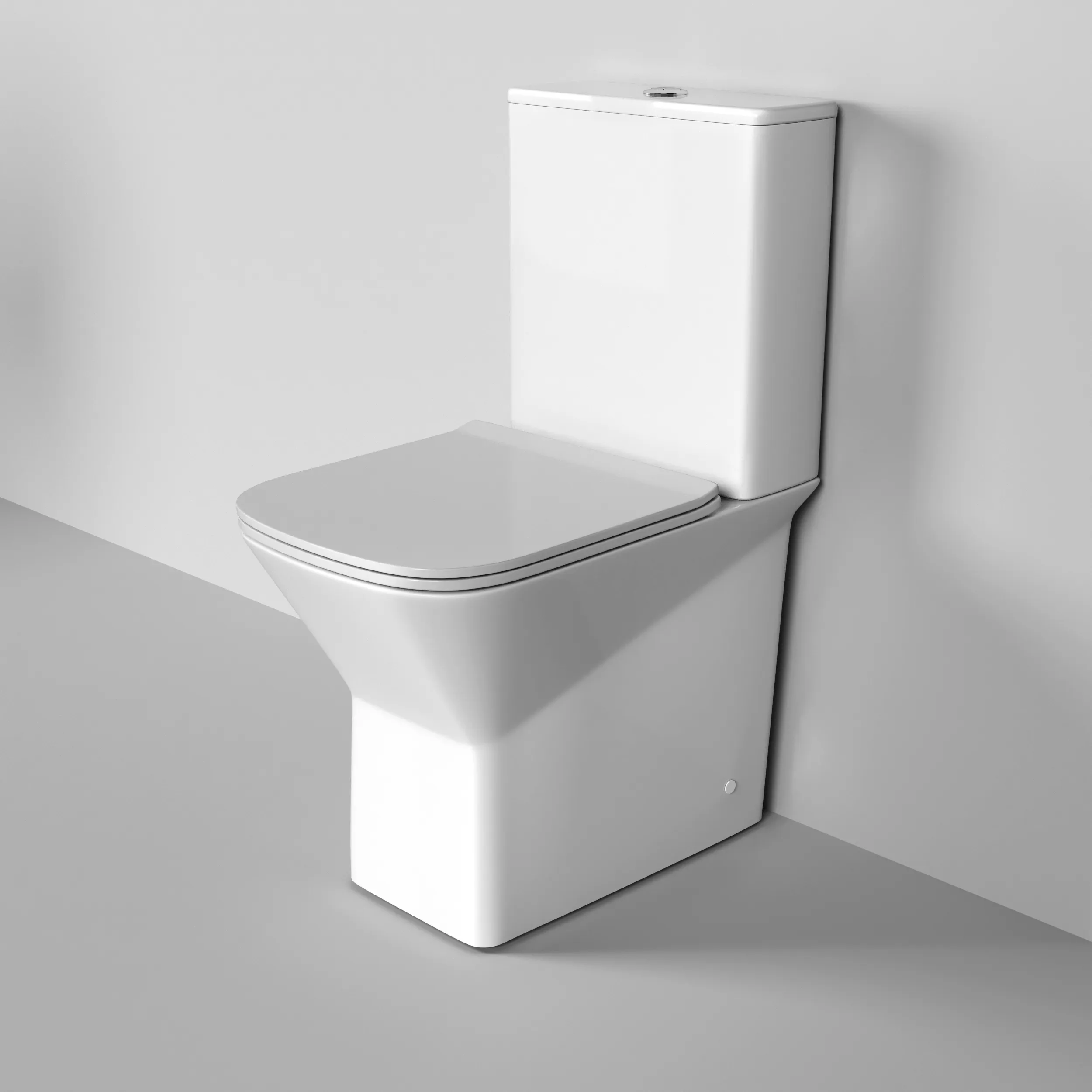 Унитаз напольный Grossman Cristal (600х355х860) безободковый,белый с тонкой крышкой,микролифт,2 места GR-4471S