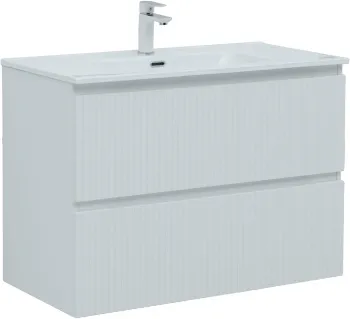 Тумба под раковину Aquanet Джейн (Flat) 90 белый матовый