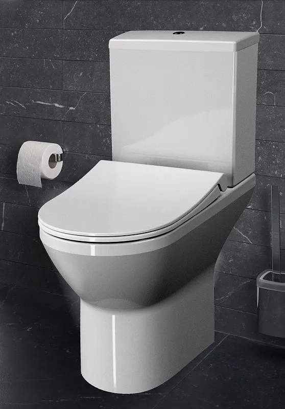 Унитаз компакт Vitra Integra Round Open-Back с бачком и сиденьем Микролифт 9833B003-7206