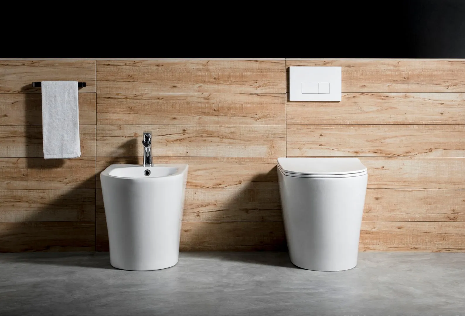 Унитаз напольный приставной безободковый AQUATEK ВЕГА 560*360*410 мм, горизонтальный выпуск, тонкое сиденье с механизмом плавного закрывания, крепеж AQ1906-00