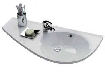 Умывальник подвесной из литого мрамора Ravak Avocado левый XJ1L1100000 в магазинах СантехГид