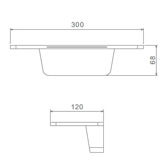 Встраиваемый излив с полкой RAGLO R473.62