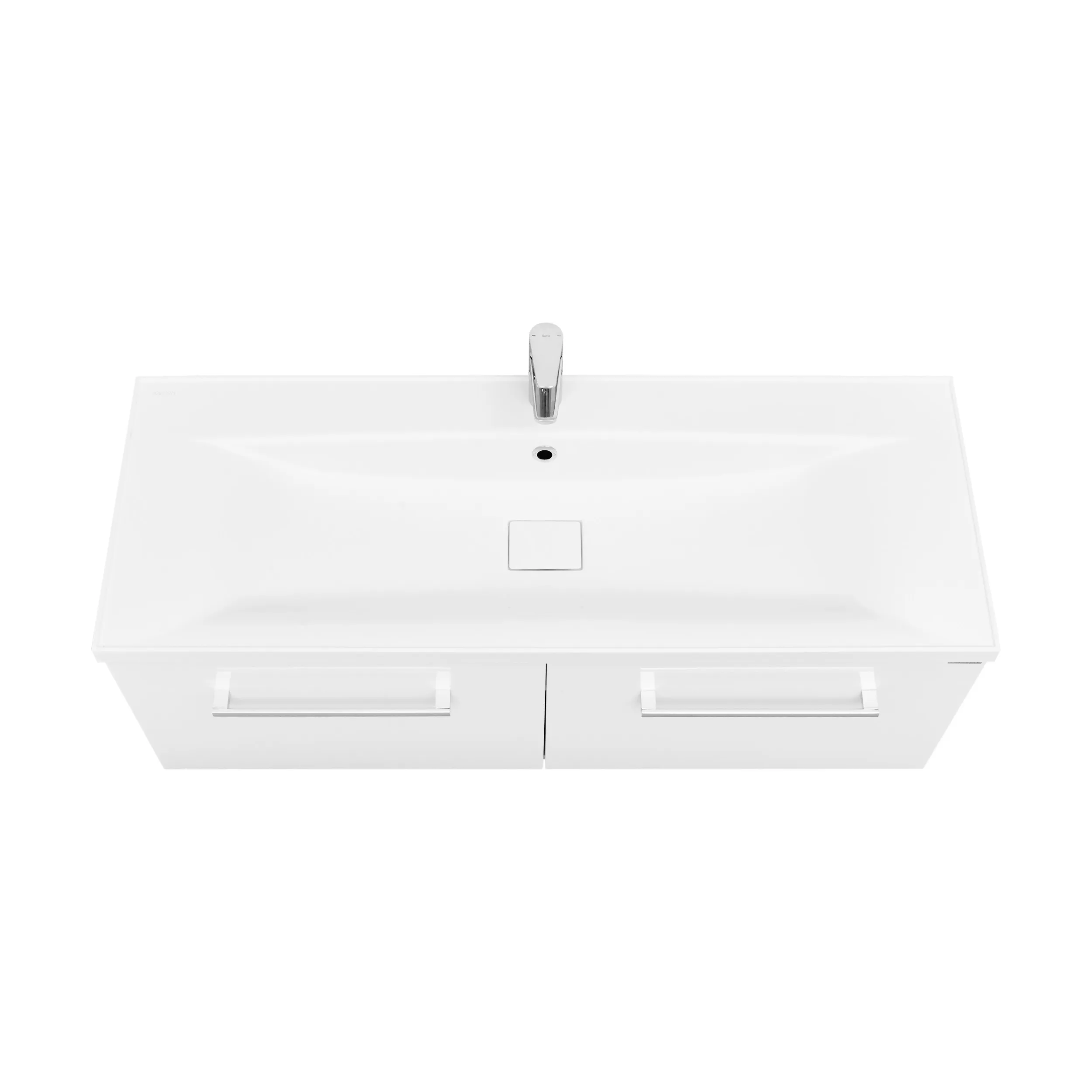 Тумба под раковину AQUATON Мадрид 120 М 2 ящика белый 1A170301MA010