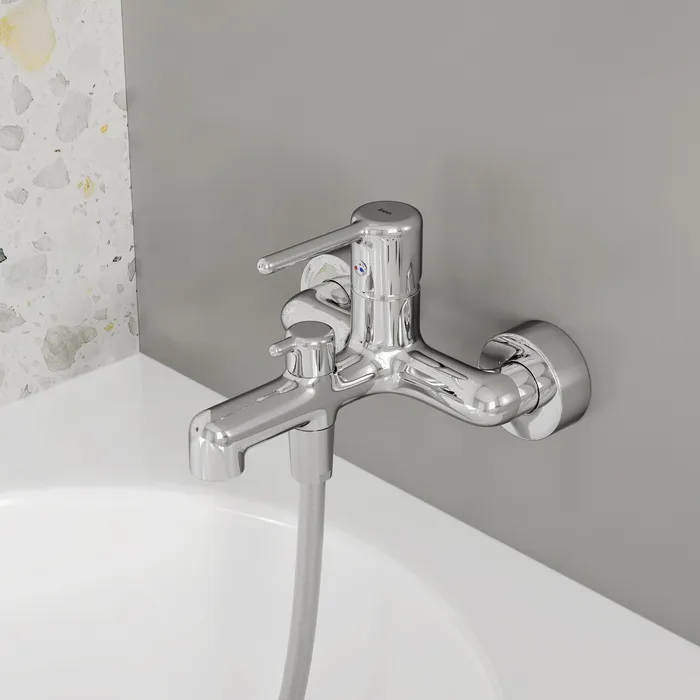 Смеситель для ванны, хром, Aiger, IDDIS, AIGSB00i02WA