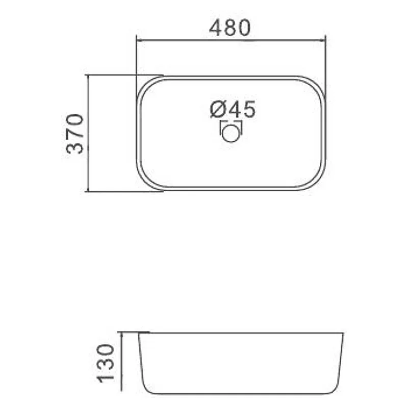 Раковина черная к столешнице Gappo (480*370*130mm） в магазинах СантехГид