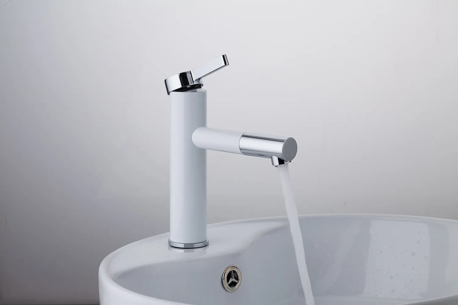 Смеситель белый для раковины FRAP F1052-14