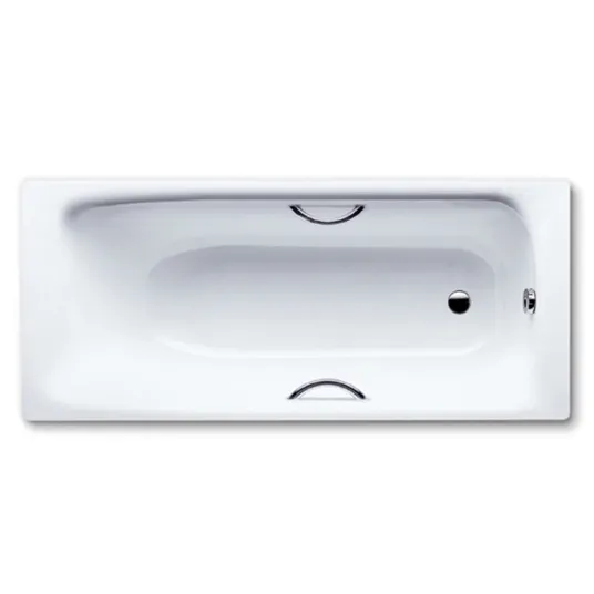 Ванна стальная Kaldewei Eurowa 150х70х39, alpine white, без ножек, с отверстиями для ручек