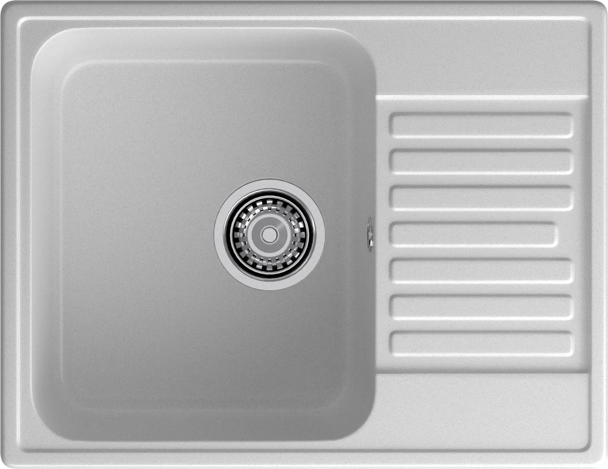 GranFest QUARZ (ECO-13) Мойка чаша+кр 620*480 (серый)