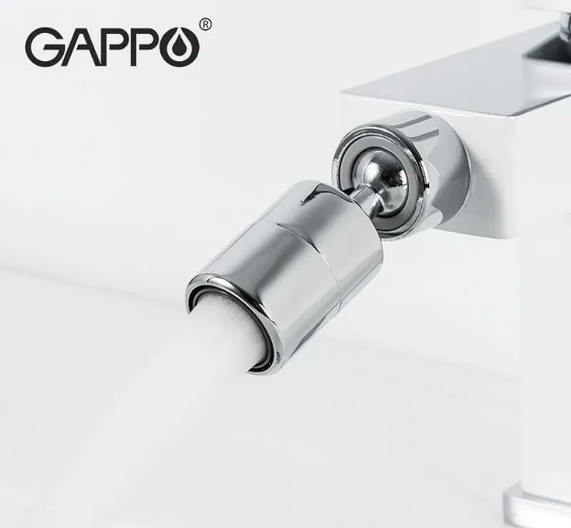 Смеситель для биде белый/хром GAPPO G5017-8