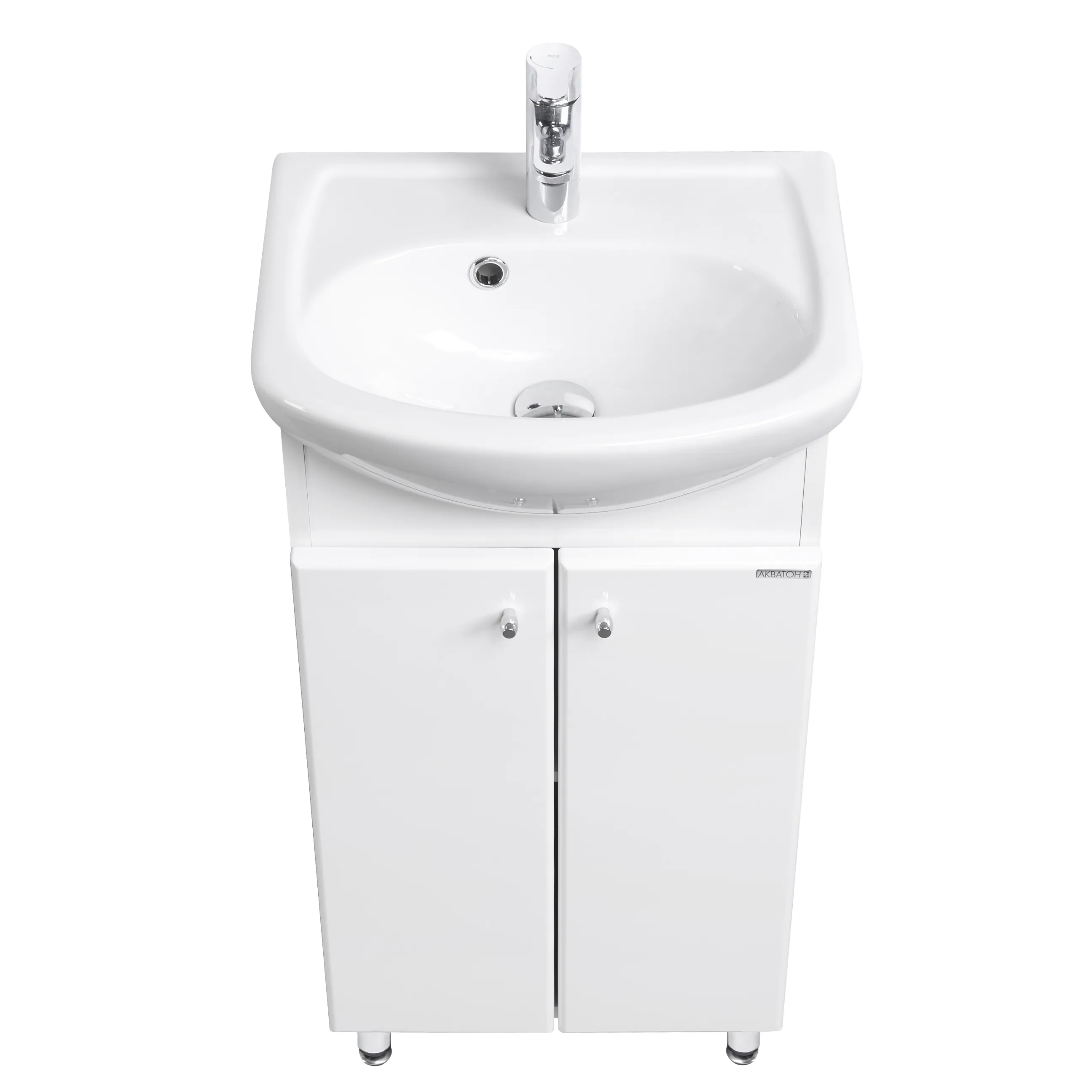 Тумба под раковину AQUATON Мира Н 45 белый 1A104401MR010